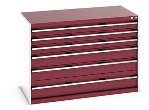 40030085.** Bott Cubio drawer cabinet with overall dimensions of 1300mm wide x 750mm deep x 900mm high...